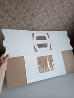 Упаковка коробка для торта с окнами и ручками БЕЛАЯ 24х24х20 см ГК VTK 3 шт #7, Елена К.