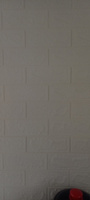 Стеновые панели, 3Д , самоклеящиеся 70х77 см, 20 шт,  ПВХ, "Кирпич белый" #47, ИРИНА Ф.