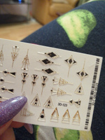 Anna Tkacheva, 3D Crystal водные наклейки для ногтей Геометрические фигуры, 3DCG-123 #166, Александра Д.