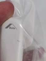 Ручка оконная Rotoline, 37 мм, белый RAL 9016, 2 винта М5х45, с логотипом Roto #8, Дмитрий К.