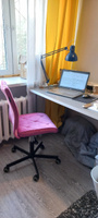 Кресло компьютерное Ridberg RG 330 V , розовый, велюр. Стул с велюровой обивкой, без подлокотников, с металлической крестовиной, на колесиках. для школьника, офисный #9, Анастасия М.