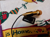 Микрофон для мобильного устройства проводной, золотой, размер "мини" #6, Анна П.