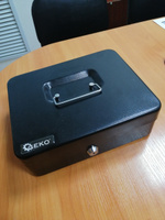 Металлический ящик для денег 250х200х90мм, с ключом, металлический сейф #3, Елена Ч.