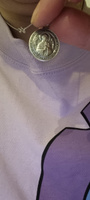 Именная икона-кулон на шею; иконка-подвеска нательная из мельхиора, медальон-образок с покрытием серебром; образ с именем Святая Мученица Дария Дарья Римская #15, Дарья Д.
