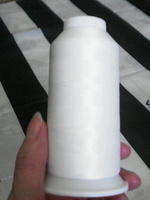 Нитки текстурированные для оверлока некрученые MAXag basic длина 5000 м 150D/1 п/э белый #84, Сукманова