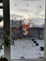 Новогодние наклейки на окна двусторонние для декора, для детей, украшения на стену и стекло, подарки на новый год 2024, рождественские снежинки #80, Екатерина Д.
