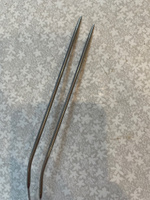 Круговые спицы для вязания на металлическом тросе 100 см, d 3.0 мм. Спицы с леской для рукоделия #35, Евгения П.