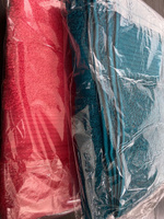 Набор полотенец махровых 4 шт, (2 шт 50х90см, 2 шт 70х130см) бирюзовый и розовый цвет, полотенце махровое, полотенце банное, набор полотенец подарочный #125, Эдуард М.