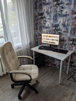 Office Lab Офисное кресло, Экокожа, кремовый с мягкими подлокотниками  #66, Игорь Федоровцев