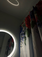 Штора для ванной, занавеска в ванную комнату тканевая "Цветочные линии" JoyArty #16, Варвара Г.