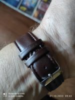 Ремешок для часов NAGATA/размер 22/коричневый гладкий #14, Январь
