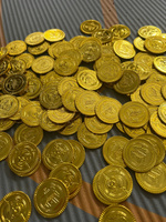 Монеты золотые пиратские "Сокровища пирата" пиастры клад (Набор 120 шт.) #1, Алена Ш.