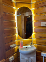 Зеркало для ванной Kapsula 80*40 овальное "парящее" с нейтральной LED-подсветкой #5, Татьяна И.