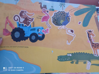 Многоразовые наклейки для малышей, Буква Ленд Синий трактор, "Животные африки", книжка с наклейками #40, Яна С.