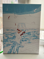 Картина по номерам холст на подрамнике 40х50 "С бокалом у моря" #9, Юлия Т.