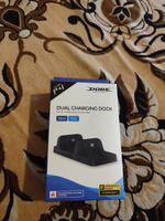 Зарядная станция для джойстика геймпада PS4 Pro/Slim, DOBE Dual Charging Dock TP4-002, черная #26, Дмитрий Б.