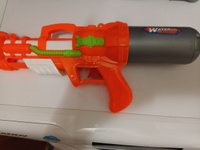 Водный пистолет бластер с помпой, 34 см, 350 мл, Veld Co / Водяная пушка / Детское оружие с водой #16, Анна Ш.