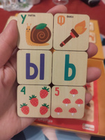 Лото детское деревянное для малышей Alatoys "Азбука - цифры", 42 фишки и 7 карточек #6, Олеся Г.