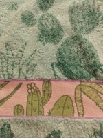 Cleanelly Полотенце банное  Cactus, Хлопок, 70x130 см, зеленый, светло-зеленый, 1 шт. #61, Ганина Екатерина