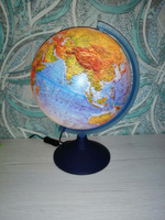 Глобус Земли Globen физический-политический, с LED-подсветкой, диаметр 25см. #37, Юлия С.