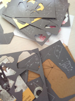 Подарочный набор для творчества бумажный 3д конструктор полигональная модель оригами Кошка Бастет графит #27, Сергей П.