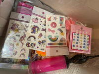 Подарочный набор "Единорог" в подарок для девочки на день рождения. Рюкзак с игрушкой, ожерелье и браслет, сережки и кольца, расческа, ободок, заколки, шарик. #48, Kristina К.