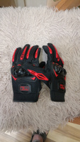 Перчатки для мотоцикла (мотоперчатки), красный, размер XL #4, Макс