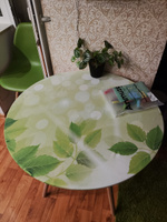 Скатерть на кухонный стол JoyArty "Ветвь оливы", круглая на резинке, диаметр 75-100 см #1, Максим Л.
