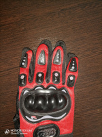 Перчатки для езды на мототехнике, с защитными вставками, пара, размер XL, красный #3, Надежда В.
