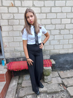 EmirGem Галстук Аниме  Галстук -2 шт: классический женский, для девочки школьный на резинке и аксессуар галстук бабочка, комплект в деловом офисном стиле #56, Светлана Ч.