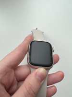 Защитная гидрогелевая пленка для смарт часов Apple Watch Series 7, 8, 9 41mm (3 штуки) / Противоударная глянцевая гидропленка для Эпл Вотч 7, 8, 9 41мм / Самовосстанавливающаяся гелевая бронепленка #111, Аделия А.
