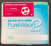 Контактные линзы для глаз Bausch & Lomb Pure Vision 2 ежемесячные 6 шт 8.6 -5.25 #17, Александр