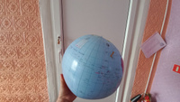 Надувной мяч глобус 28-30 см. Для отдыха для спорта для купания #4, Альбина К.