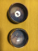 Соусник мини фарфоровый серии Iris, объем 75 мл D 7 см, H 4 см, синий, Kunstwerk #4, Анна Б.