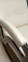 KEMPINGROUP Кресло-качалка Тироль, экокожа/крем, 64х132х90 см #26, Александр