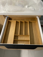 Лоток для столовых приборов в ящик BLUM TANDEMBOX в базу 600 мм. Деревянный органайзер - вкладыш из натурального дуба для кухонных принадлежностей #16, Наталья К.