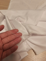 Шелк "Армани" отрез 150х100 см, цвет белый, ткань для шитья одежды и рукоделия. #38, Анна П.