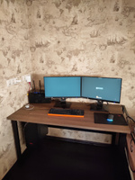 Стол компьютерный Good Desk Loft,размер 140х70х75 см, цвет бронза, цвет ножек черный #9, Антон М.
