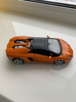 Машинка металлическая, инерционная, Автопанорама, коллекционная модель Lamborghini Aventador Roadster, 1:24/ свет, звук, открываются двери багажник, резиновые колеса #47, Марина Ч.