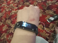 Миланская петля для фитнес браслета Xiaomi Mi Band 5 и 6 / Металлический браслет для умных смарт часов / Сменный ремешок для трекера на магнитной застежке / 20 см, Черный #75, Олег М.