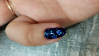 Masura Лак для ногтей Сердце Океана, Синий, С глиттером, 11 мл #49, Динара Х.