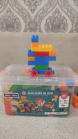 Детский конструктор для малышей от 3 лет Play Okay, 200 деталей, пластиковый, развивающая игрушка для мальчиков и девочек, блочный #23, Елена Ш.