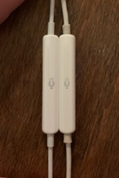 Наушники проводные для телефона iPhone Apple EarPods Lightning, белый (MMTN2ZM/A) #8, Екатерина П.