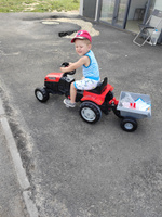 Педальная машина Pilsan Трактор для детей от 3 лет детская каталка Red/Красный #21, Венера А.