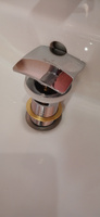Донный клапан для раковины с переливом Elghansa WBT-125 хром, Click-Clack #7, Елена Е.