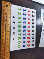 Набор наклеек "Цветные Цифры Классика" для календаря, маркировок, 2шт., 15х10см #5, Олеся Д.