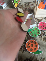 Сортер для малышей Монтессори "Фрукты" по цветамм, деревянная развивающая игрушка для детей от 1 года, 6 фруктов, 48 геометрических деталей #54, Олеся Ш.