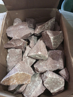 Камни для бани сауны малиновый кварцит колотый 20 кг коробка фракция 70-150, Stones Kareliya #81, Михаил Б.
