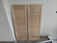 Дверь жалюзийная деревянная Timber&Style 1205х394 мм, комплект из 2-х шт. сорт Экстра #159, Георгий К.