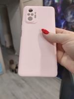 Чехол для Xiaomi Redmi Note 10 Pro / чехол на редми нот 10 про силикон матовый розовый #13, Ирина Ш.